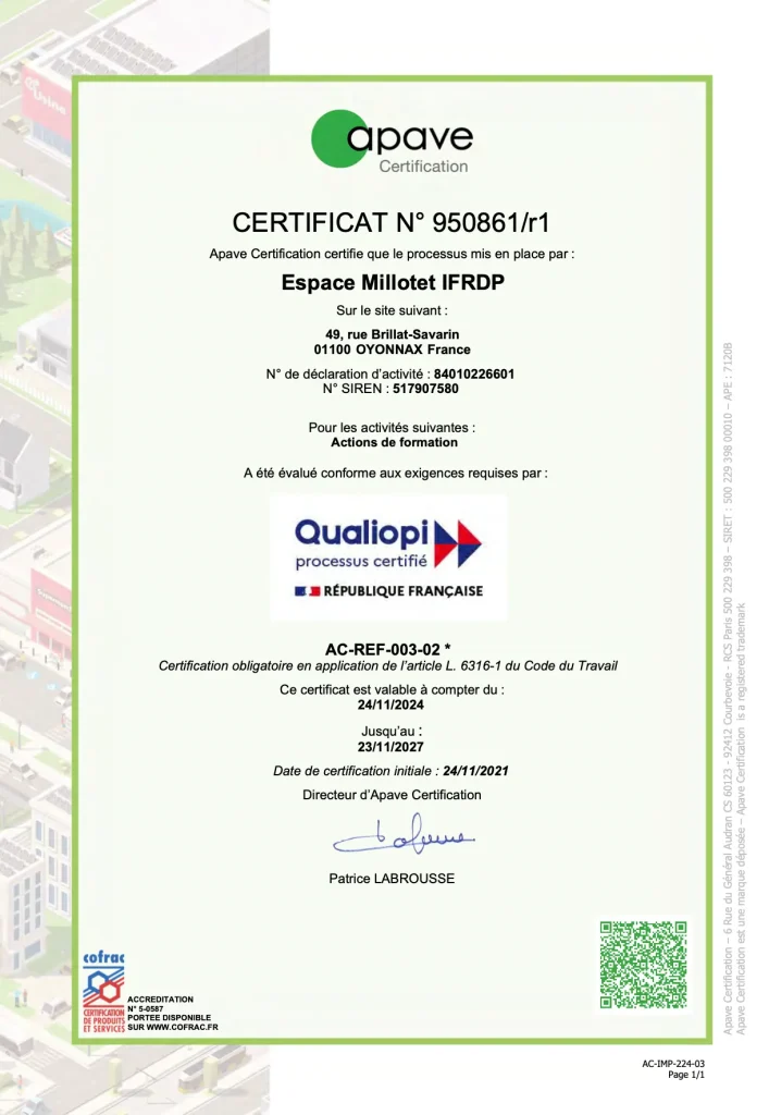 Copie du Certificat Qualiopi
